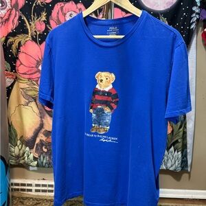 Polo by Ralph Lauren Blue Bear Graphic Short Sleeve Tee